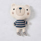 Frankie Bear Organic Cotton Knit Stuffed Animal Baby Toy