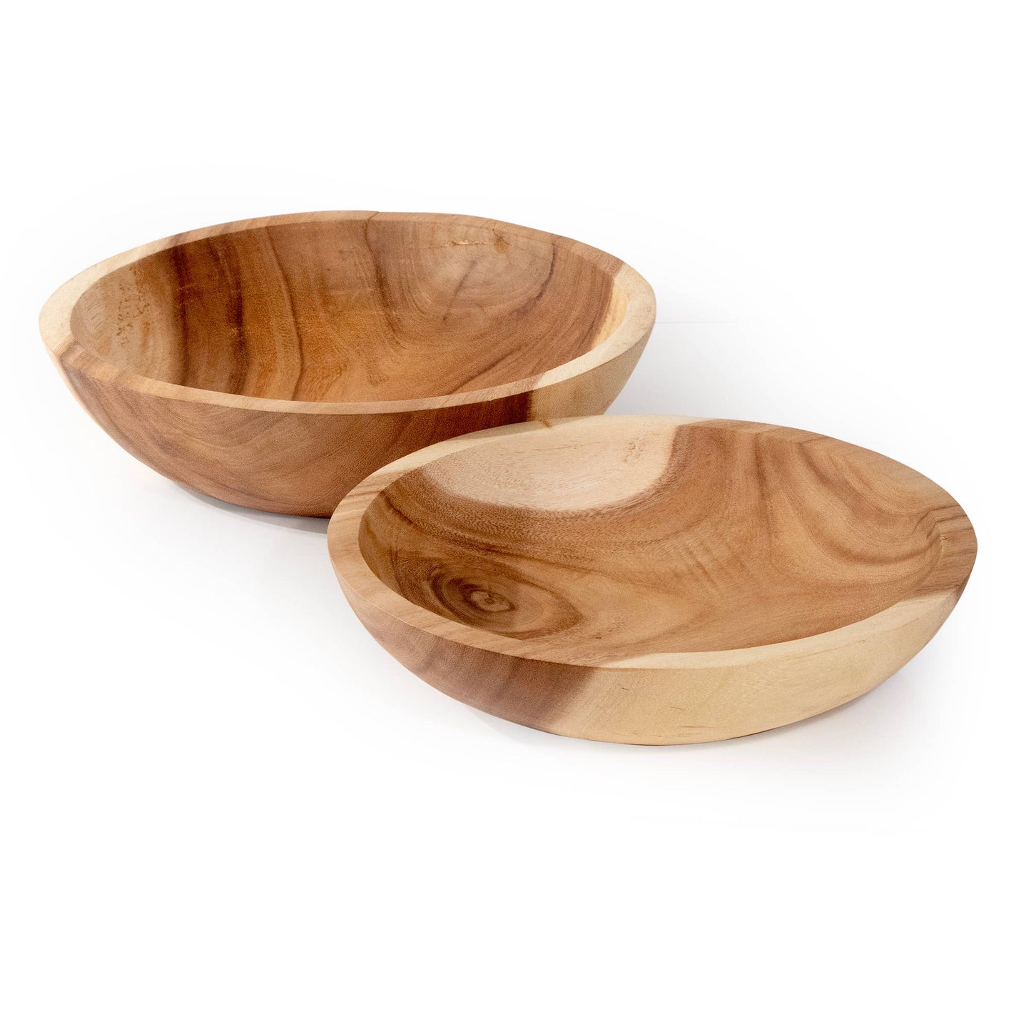 Extra Large Set of 2 Teakwood Bowls