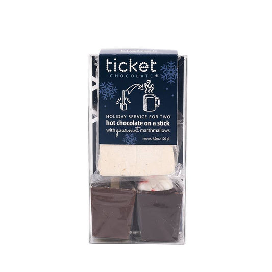 Hot Chocolate on a Stick 2 Pack - Holiday with Marshmallows