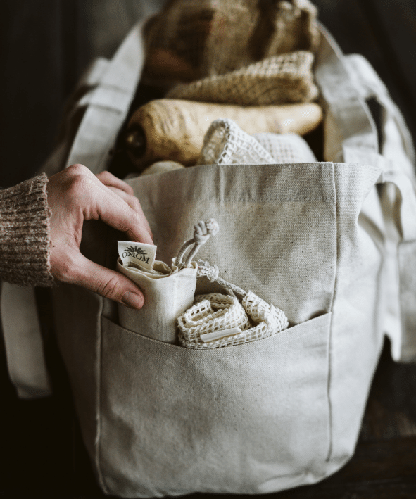 Organic Cloth Double Handled Tote Bag