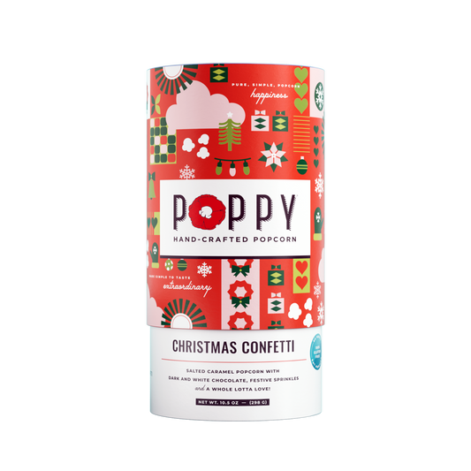 Christmas Confetti 8” Cylinder Popcorn