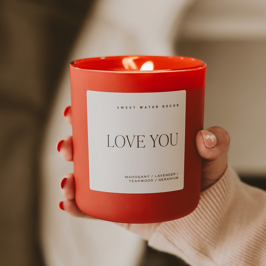 Love You 15 oz Soy Candle - Home Decor & Gifts