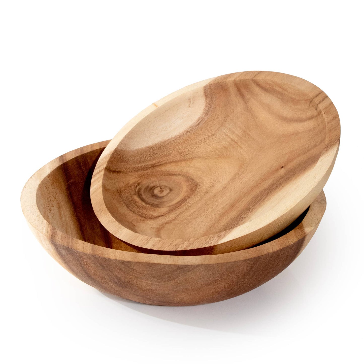 Extra Large Set of 2 Teakwood Bowls