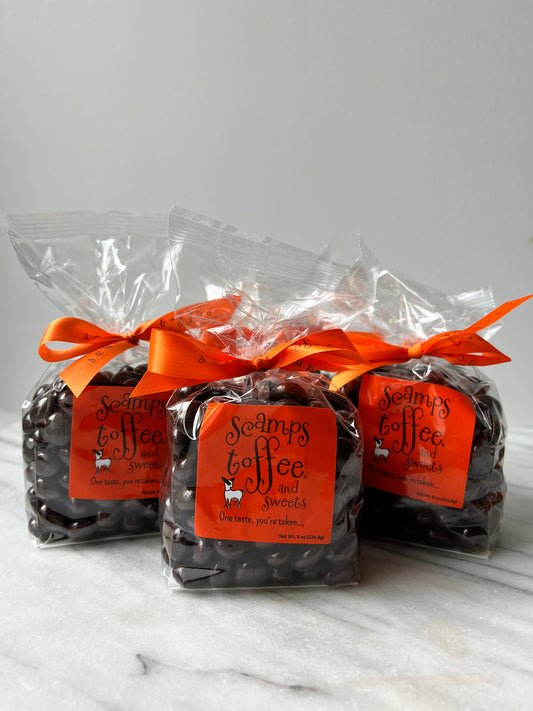 Scamps Dark Chocolate Covered Espresso Beans 8oz bag