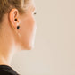 Black Faceted Stud Earrings by Jenna Vanden Brink