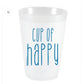 Cup of Happy Frost Flex Sleeve of 10 - Turquoise