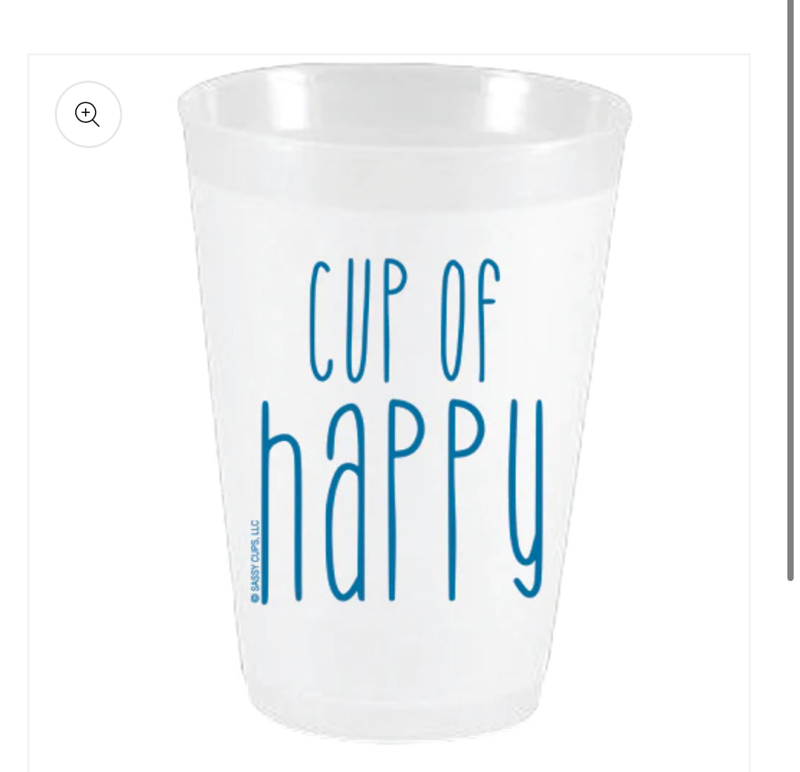 Cup of Happy Frost Flex Sleeve of 10 - Turquoise