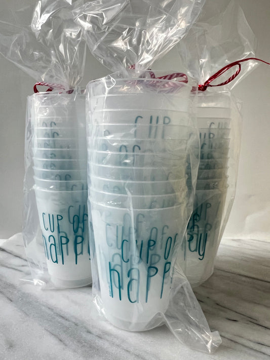 Cup of Happy Frost Flex Sleeve of 10 - Turquoise