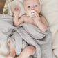 Muslin Swaddle Blanket (Light Grey)