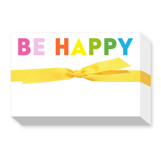 BE HAPPY BIG & BOLD NOTEPAD