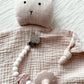 Soft Muslin Cotton Lovey Blanket - Bunny (Pink)