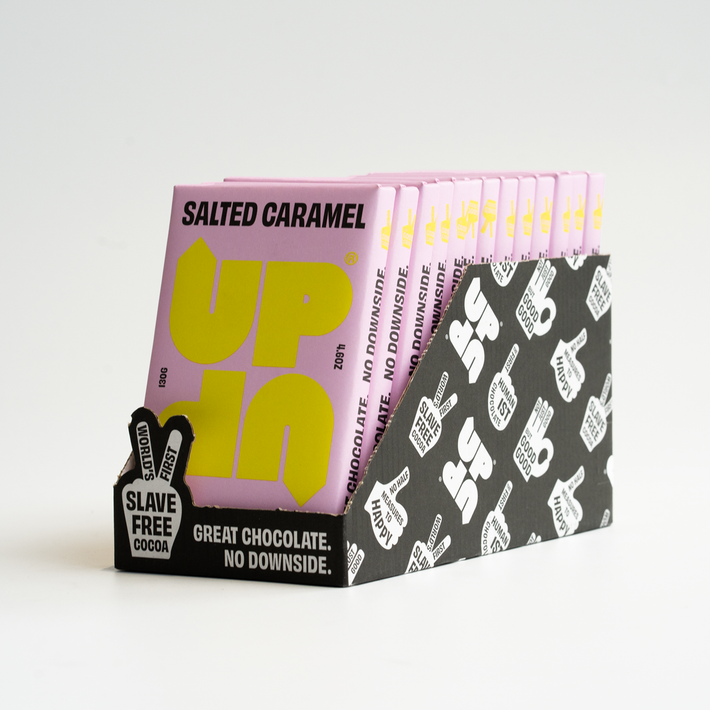 UP! Salted Caramel Milk Chocolate Bar 130G/4.5OZ