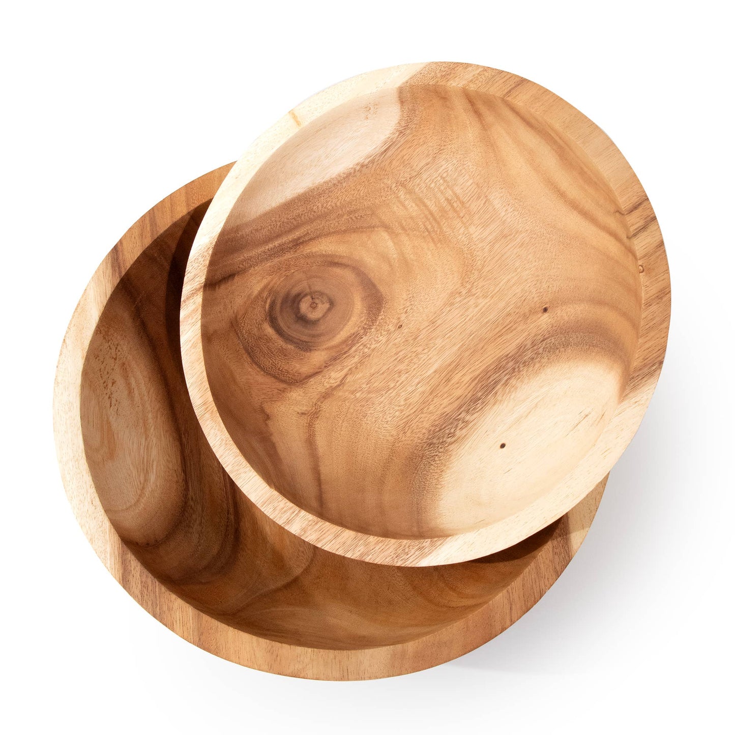 Extra Large Set of 2 Teakwood Bowls