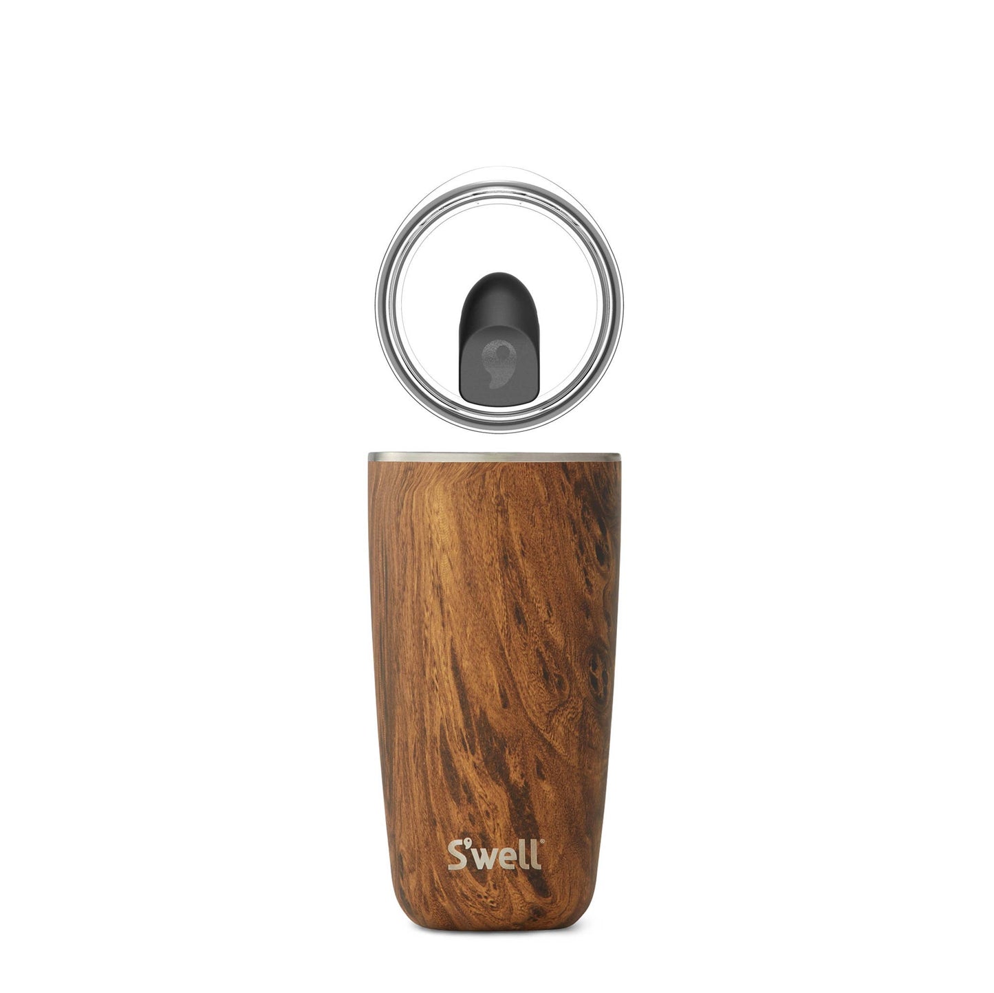 Swell Stainless Steel Tumbler with Lid - Teakwood