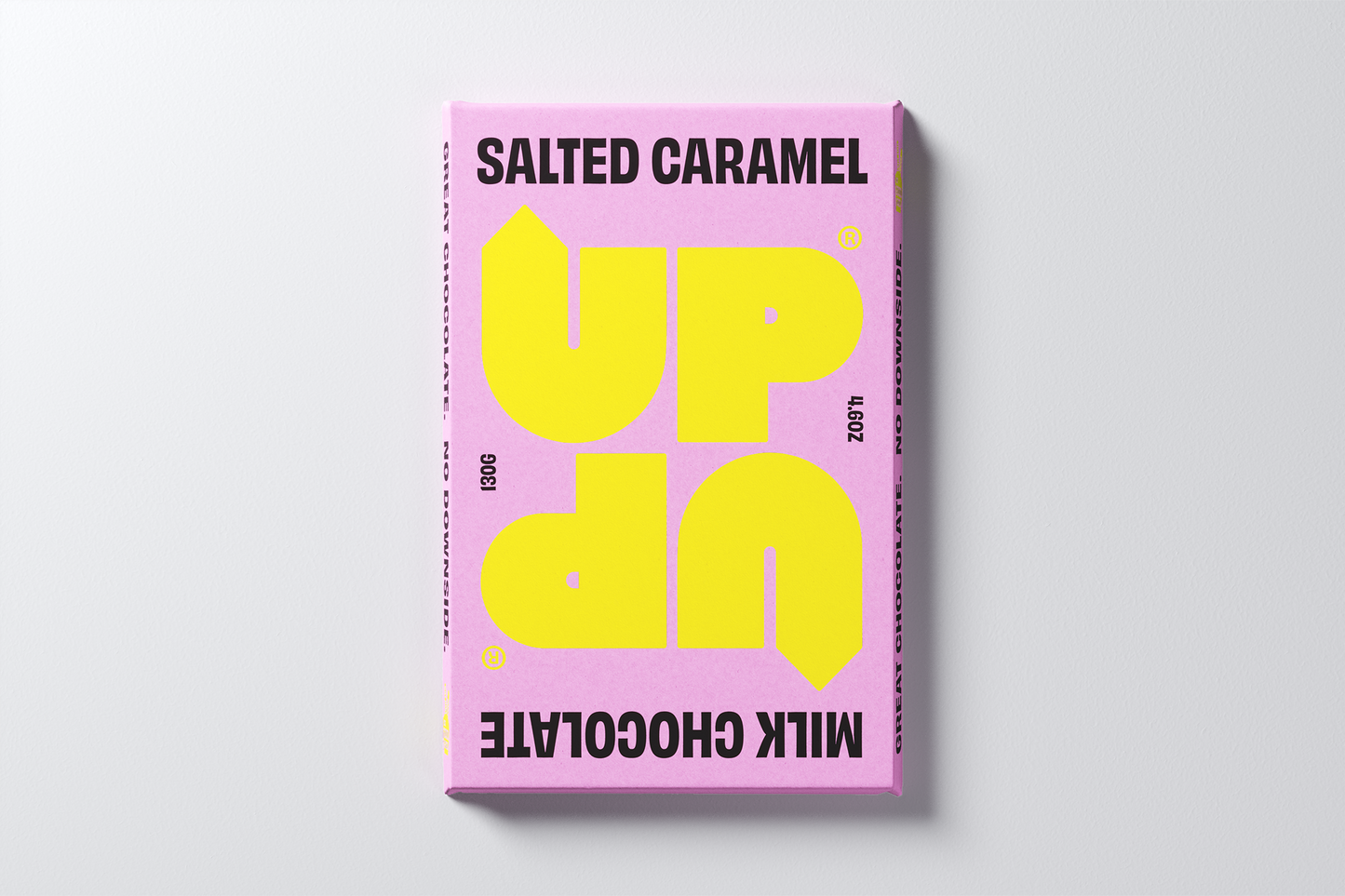 UP! Salted Caramel Milk Chocolate Bar 130G/4.5OZ