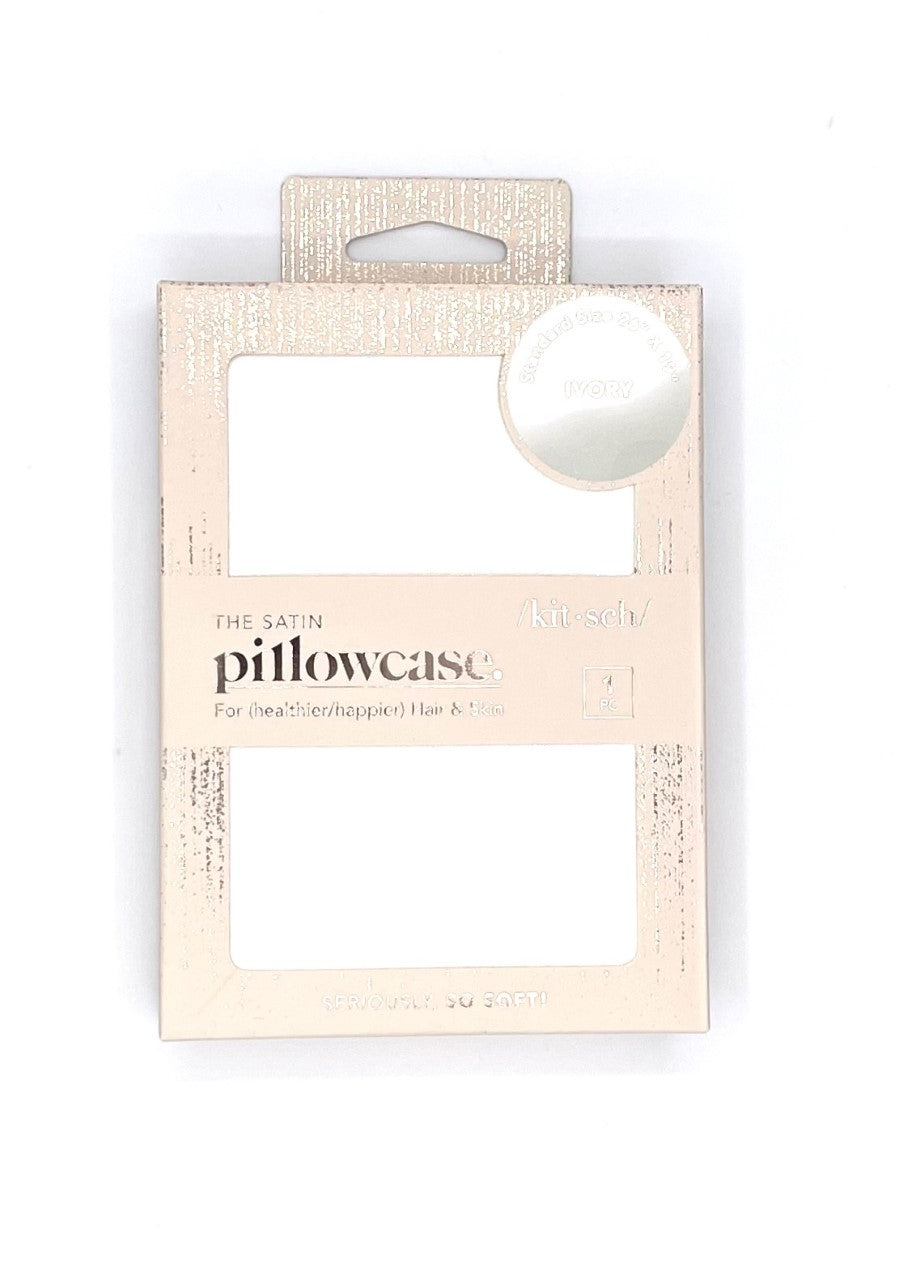 Satin Pillowcase - Ivory - standard size