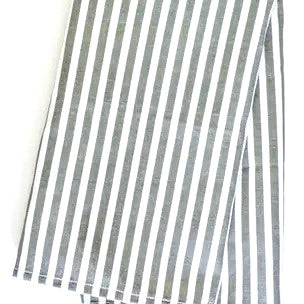 Tea Towel in Pewter Awning Stripe